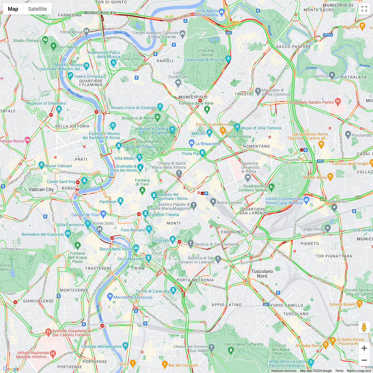 Rome Traffic Congestion