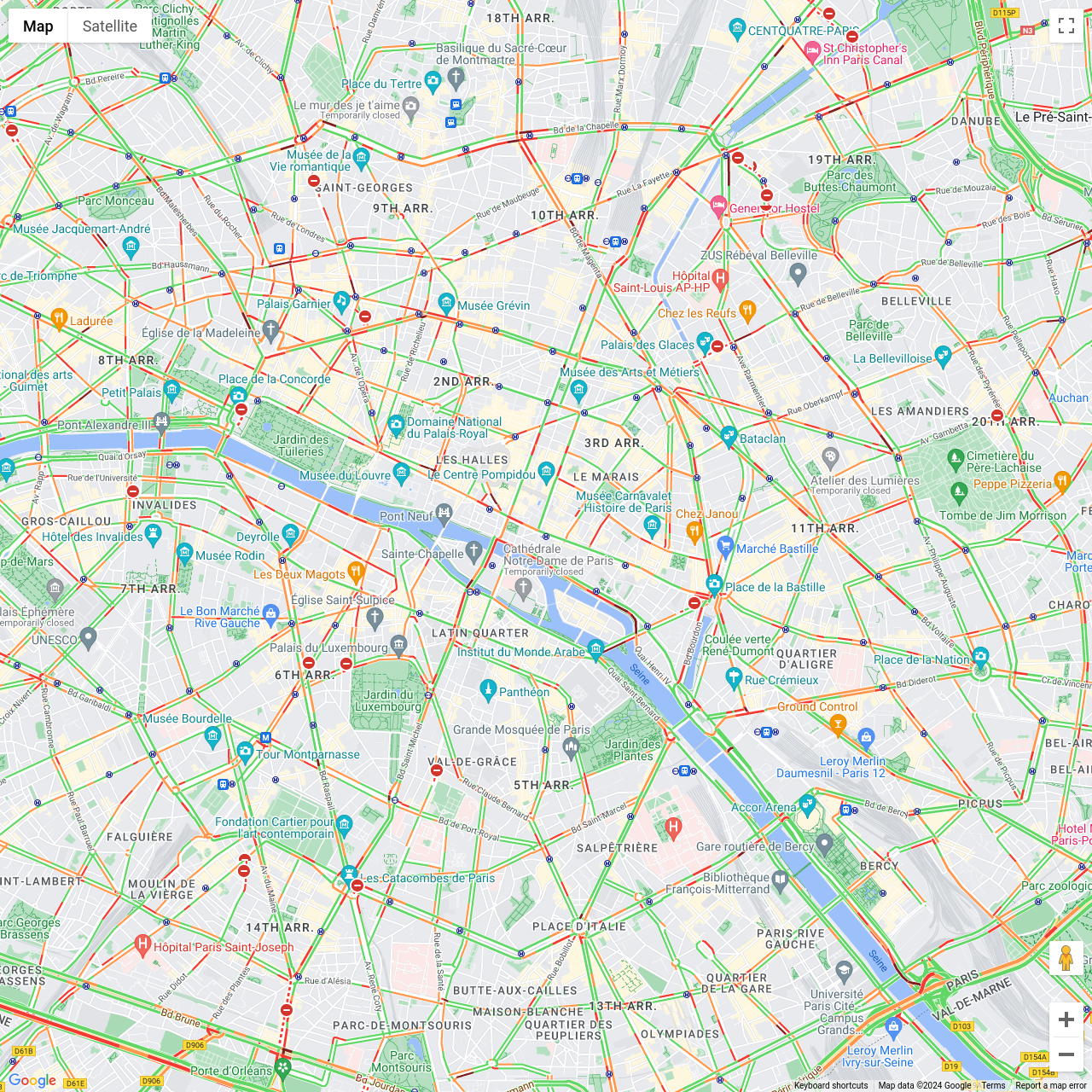 Paris Traffic Congestion