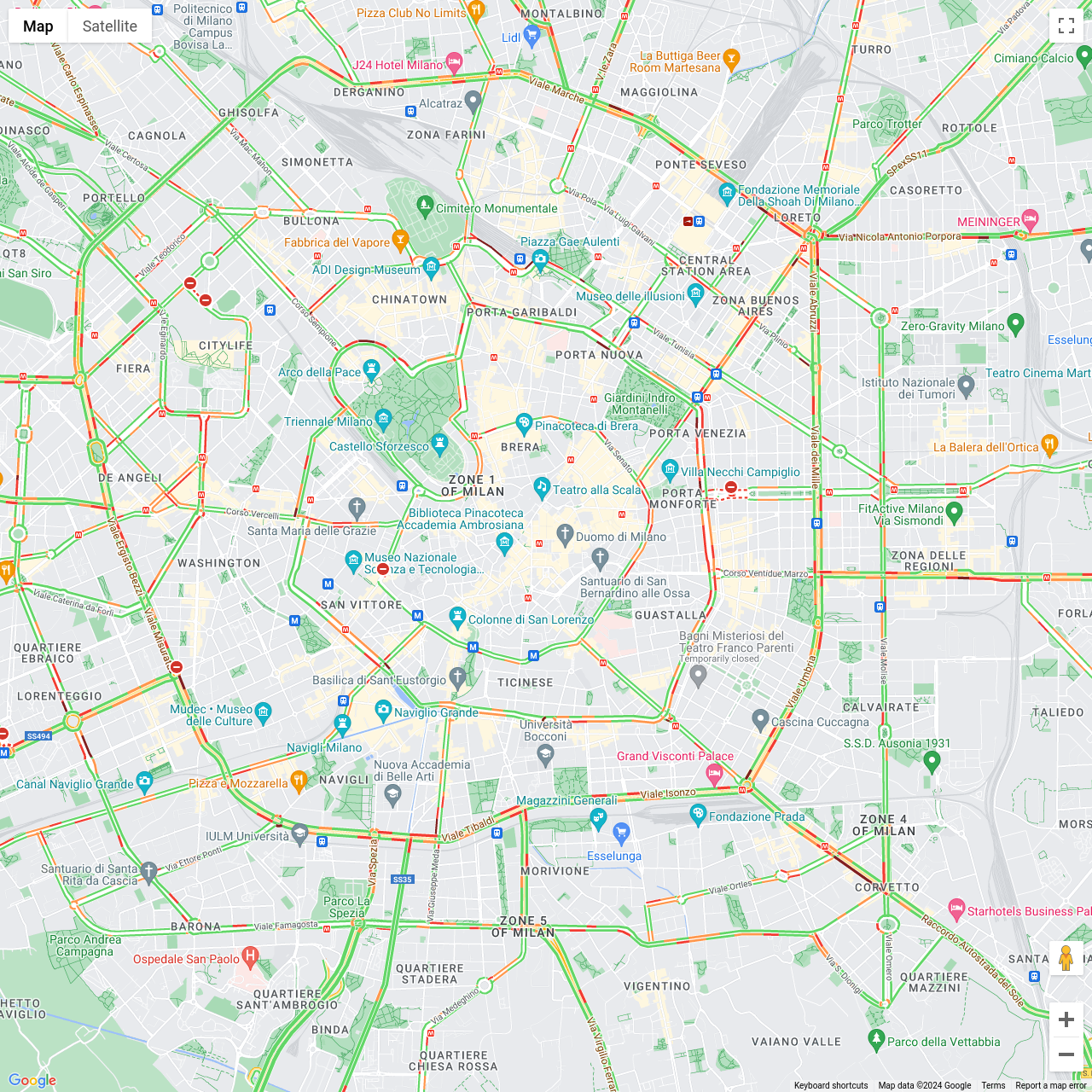 Milan Traffic Congestion