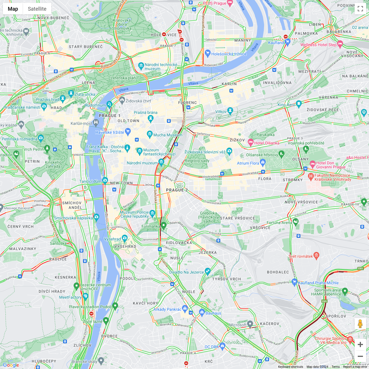 Prague Traffic Congestion