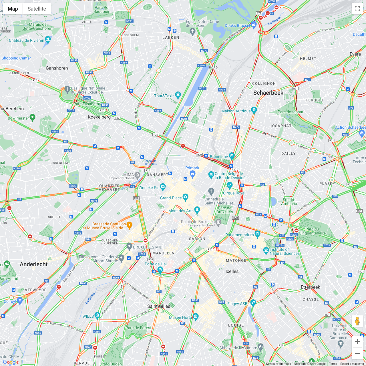 Brussels Traffic Congestion