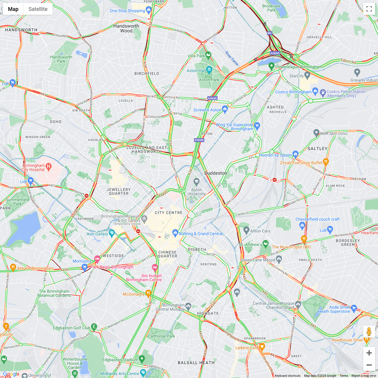 Birmingham Traffic Congestion