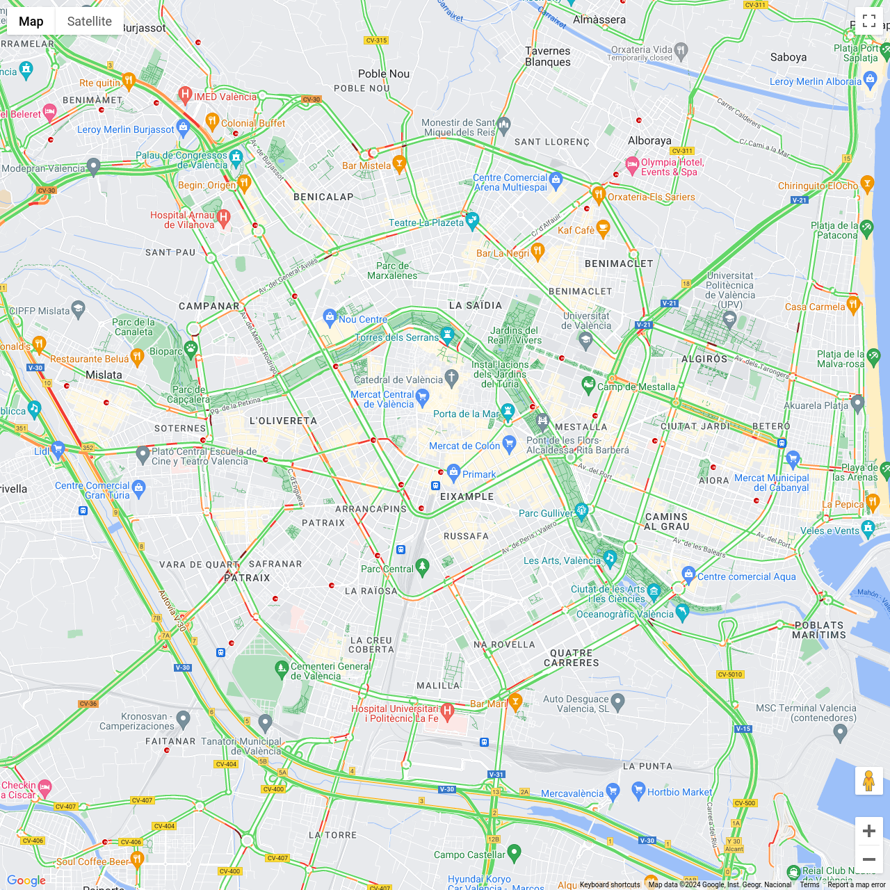 Valencia Traffic Congestion