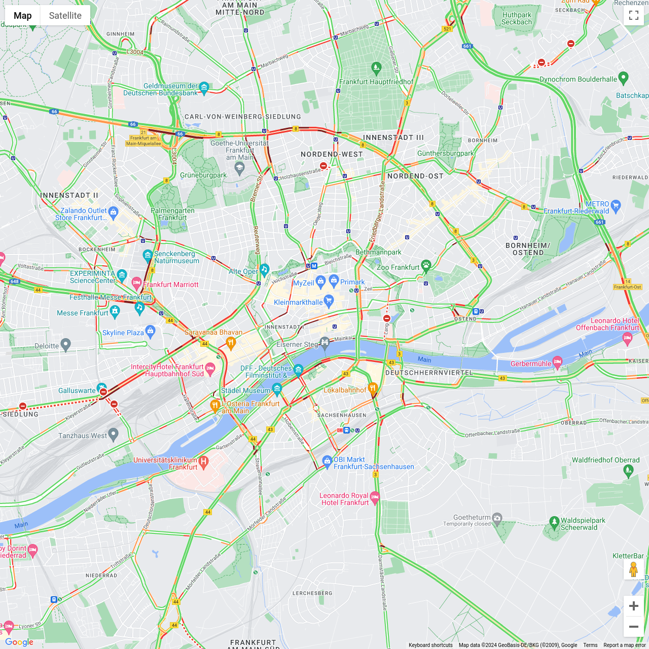 Frankfurt Traffic Congestion