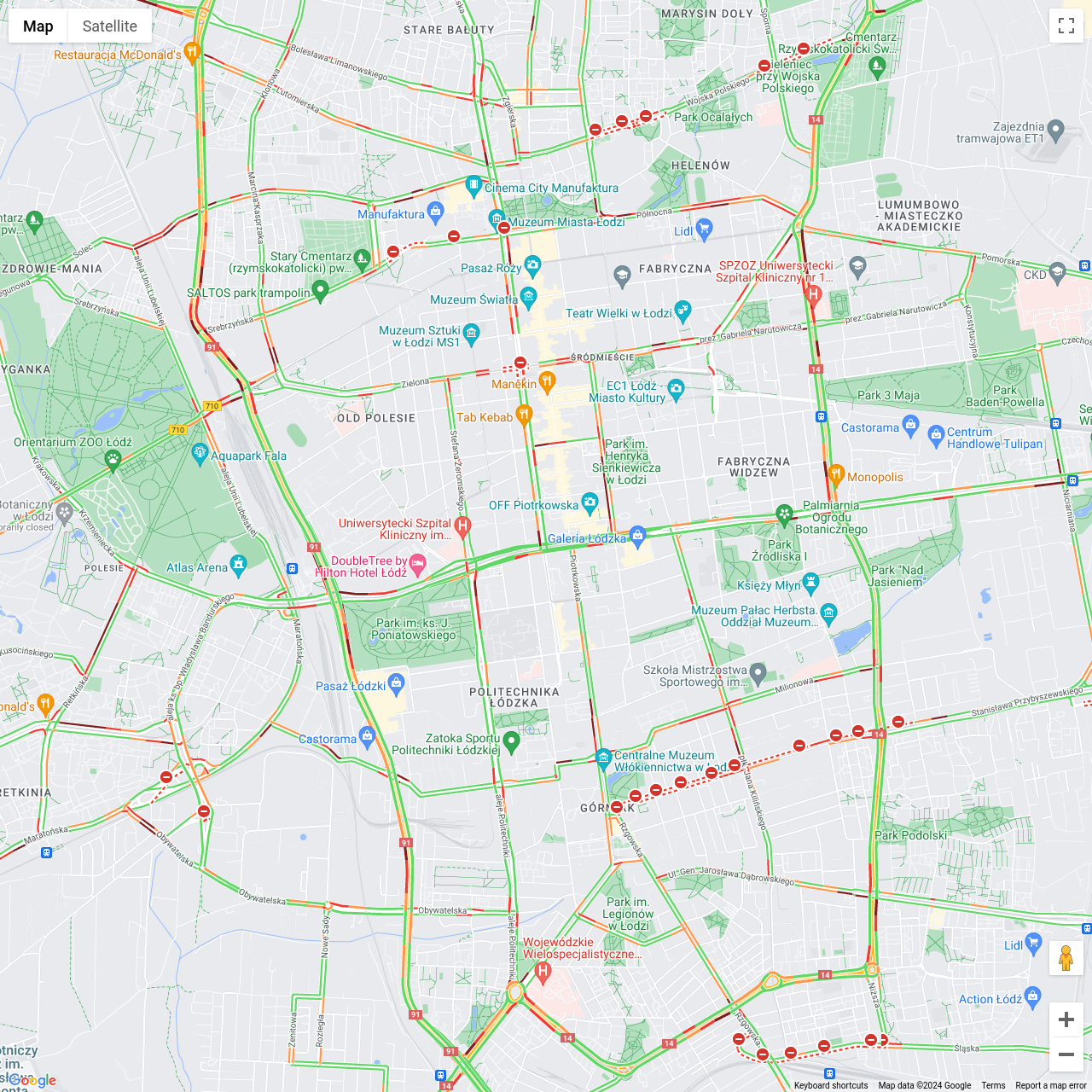 Lodz Traffic Congestion