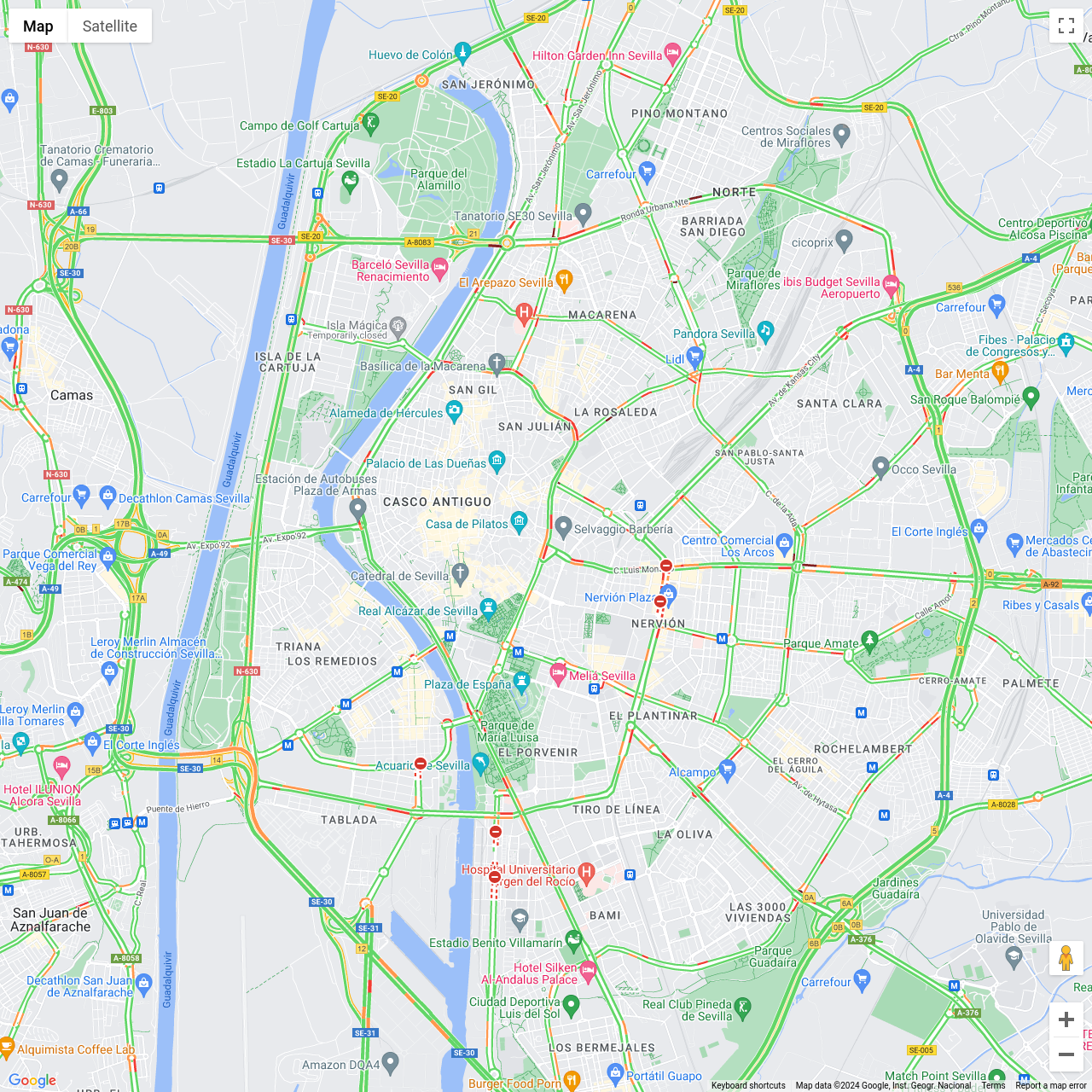 Seville Traffic Congestion