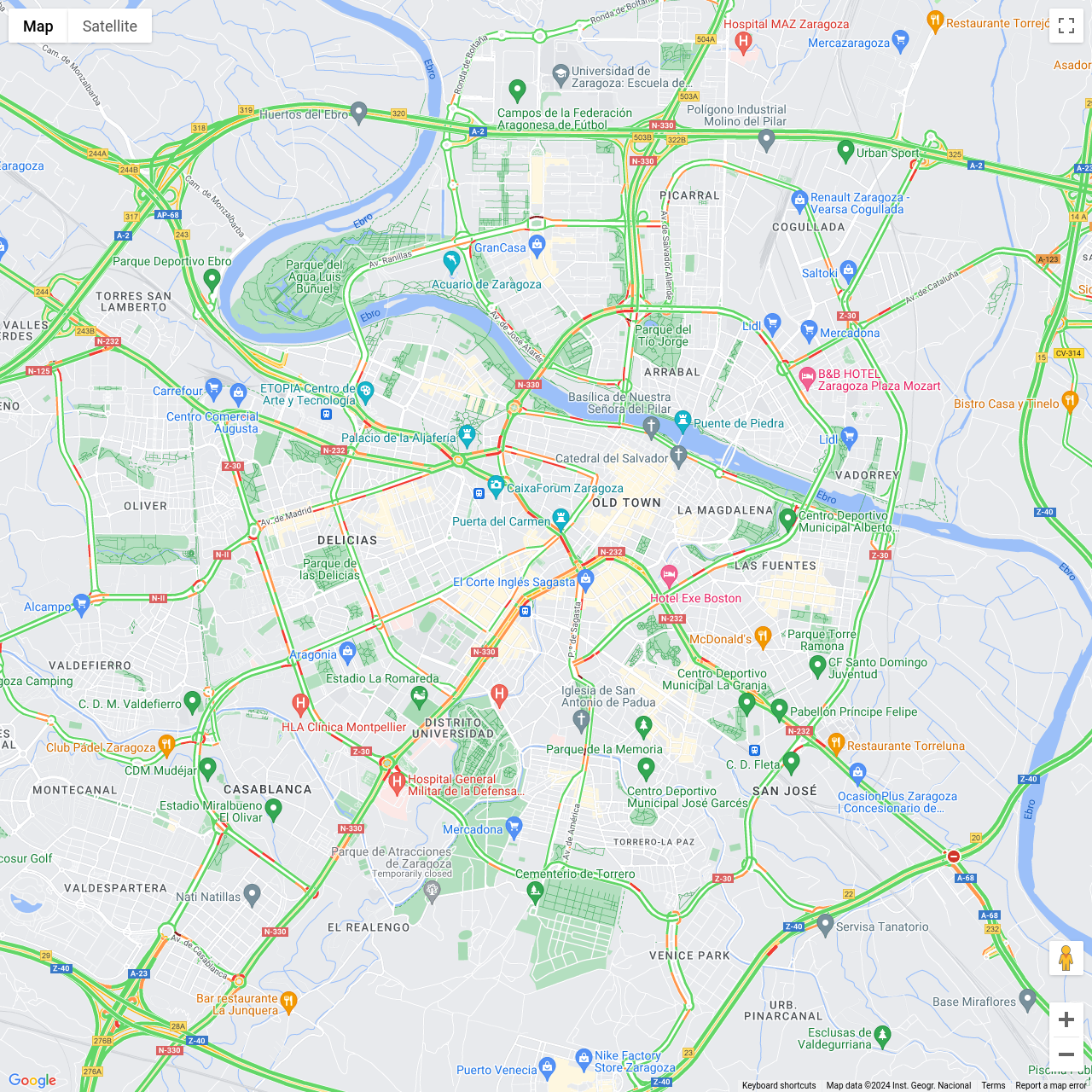 Zaragoza Traffic Congestion