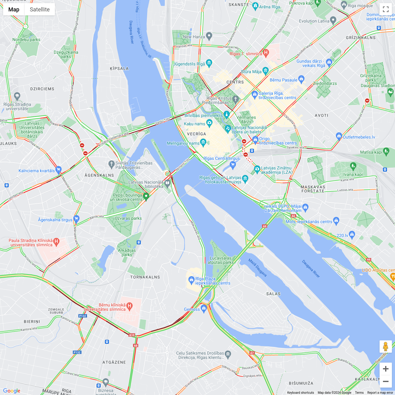 Riga Traffic Congestion