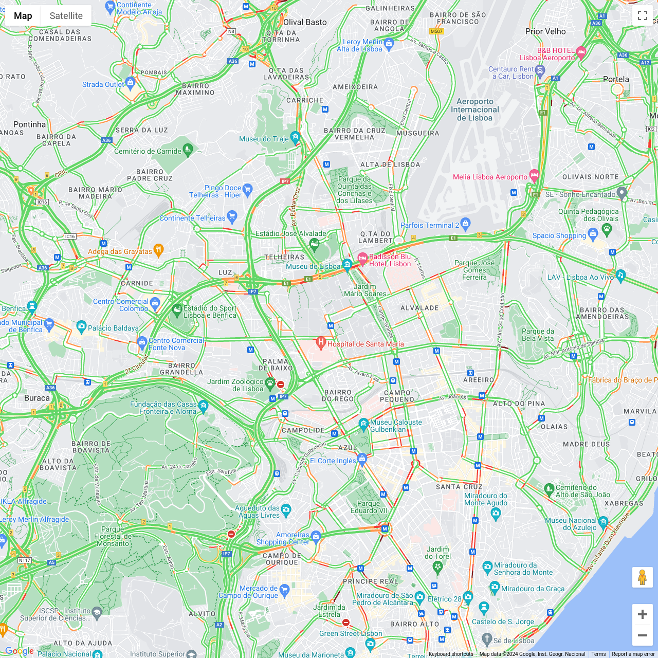 Lisbon Traffic Congestion
