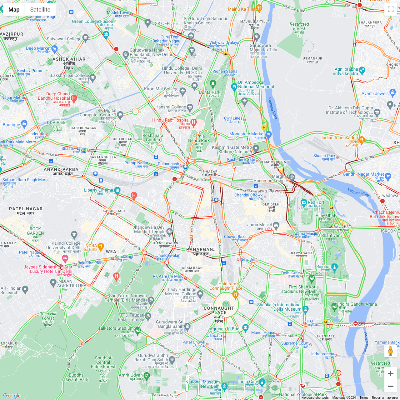 New Delhi Traffic Congestion