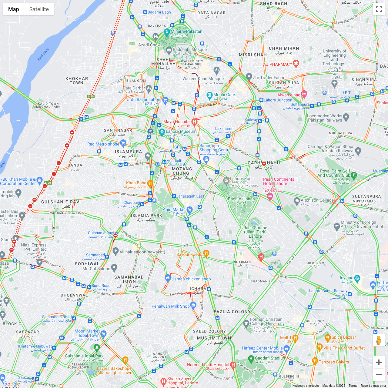 Lahore Traffic Congestion