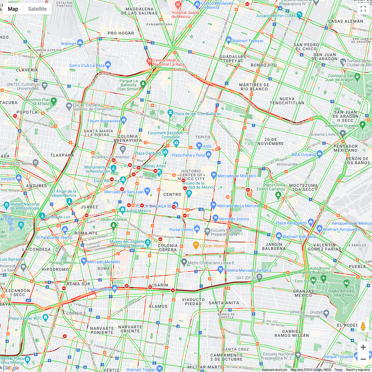 Mexico City Traffic Congestion