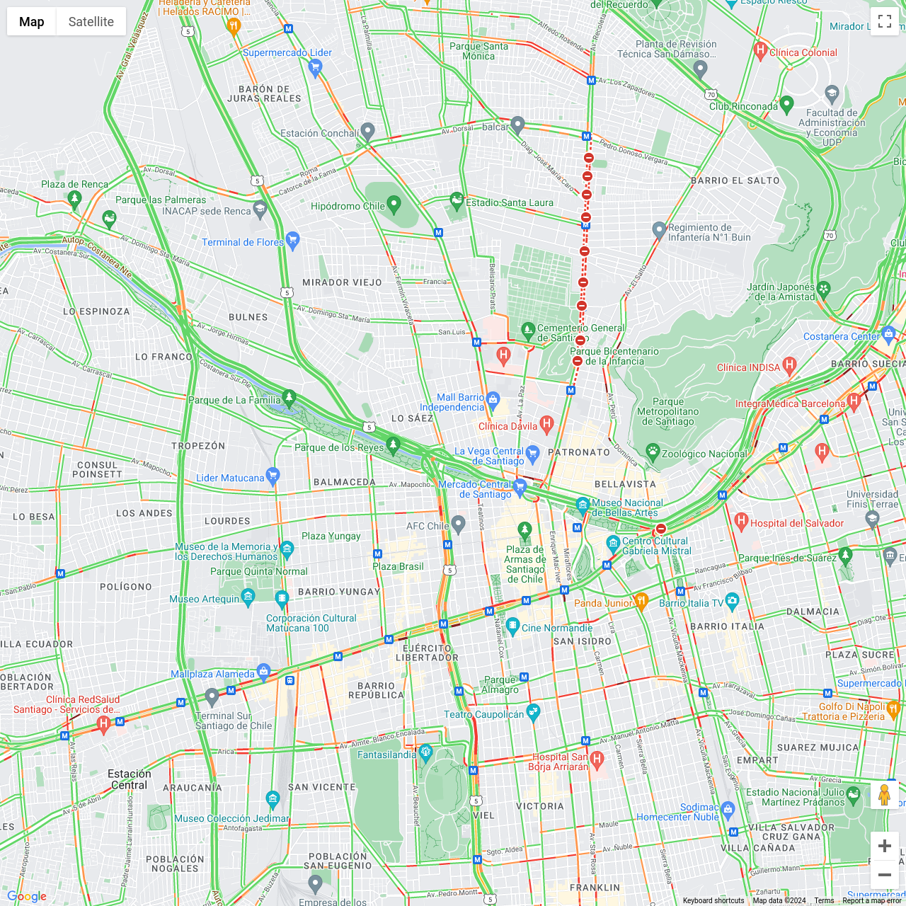 Santiago Traffic Congestion