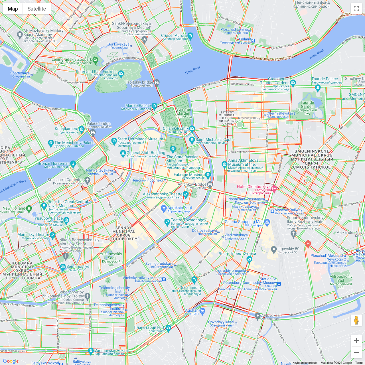 Saint Petersburg Traffic Congestion